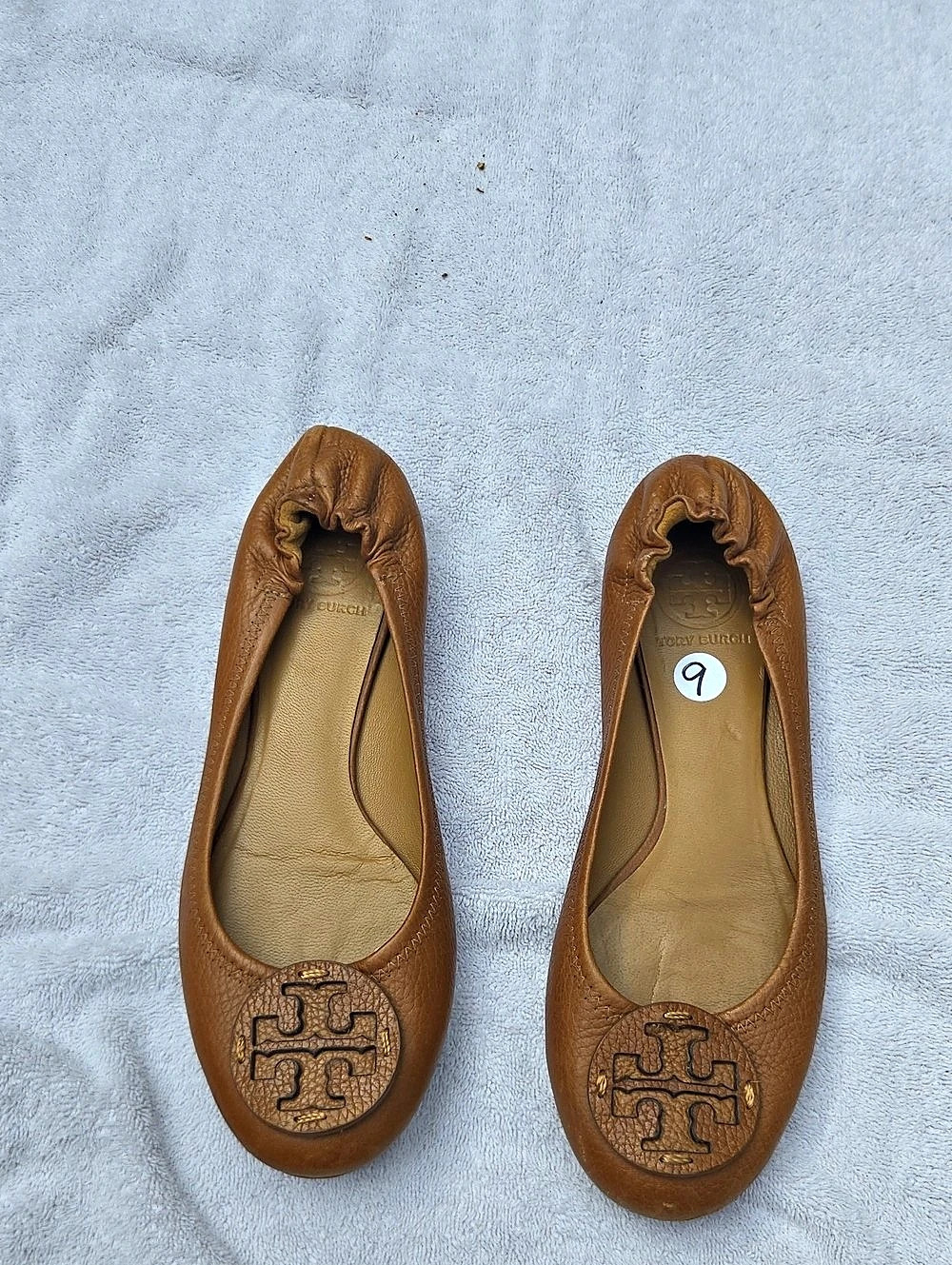 Tory Burch Minnie Travel Ballet Flat Brown US 9